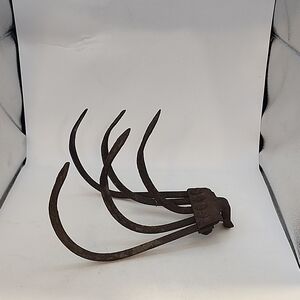 Vintage 5-Tine Cultivator Head Hand Tiller